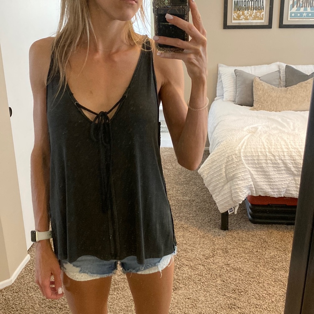 We The Free / Free People tie front tank